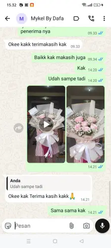 Testimonial Buket Bunga cilampeni