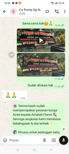 Testimonial Papan Bunga cilampeni