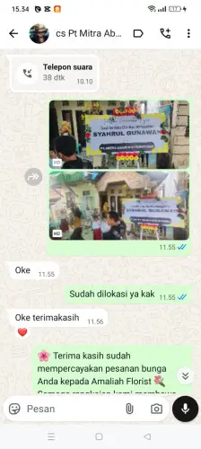 Testimonial Papan Bunga cilampeni