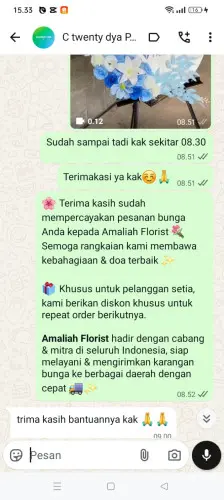 Testimonial Standing Flower cilampeni