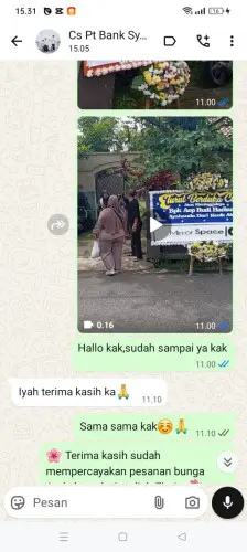 Testimonial Papan Bunga cilampeni